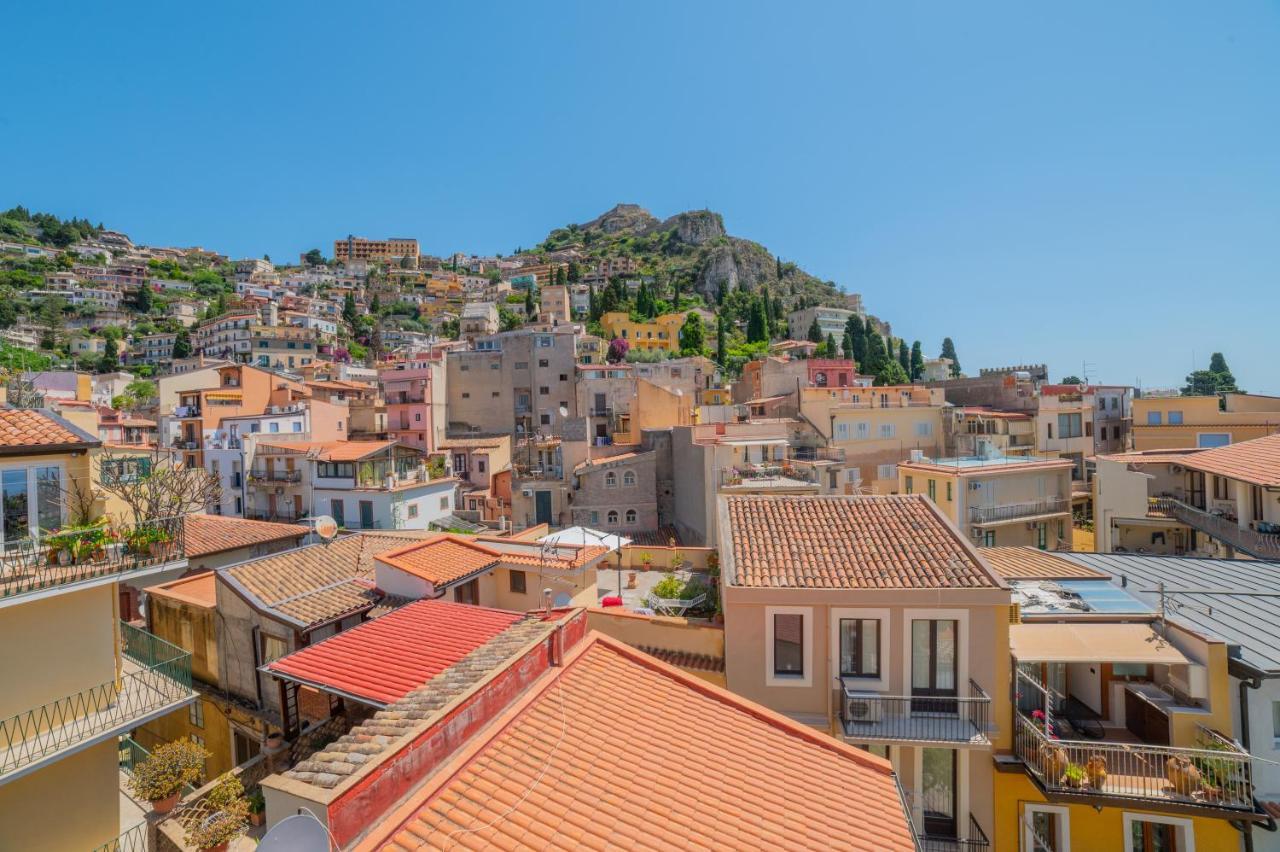 Ottaviano Suite - Elegante Attico Vista Mare Taormina Bagian luar foto